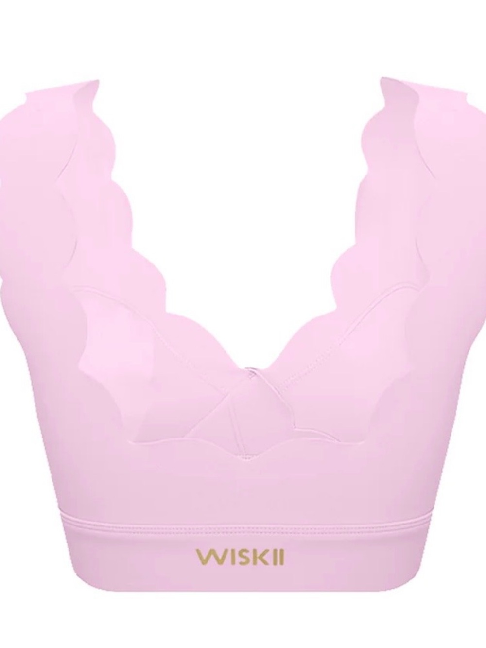 Scallop Trim Pink One-Piece Bodysuit - Picture 13 of 14